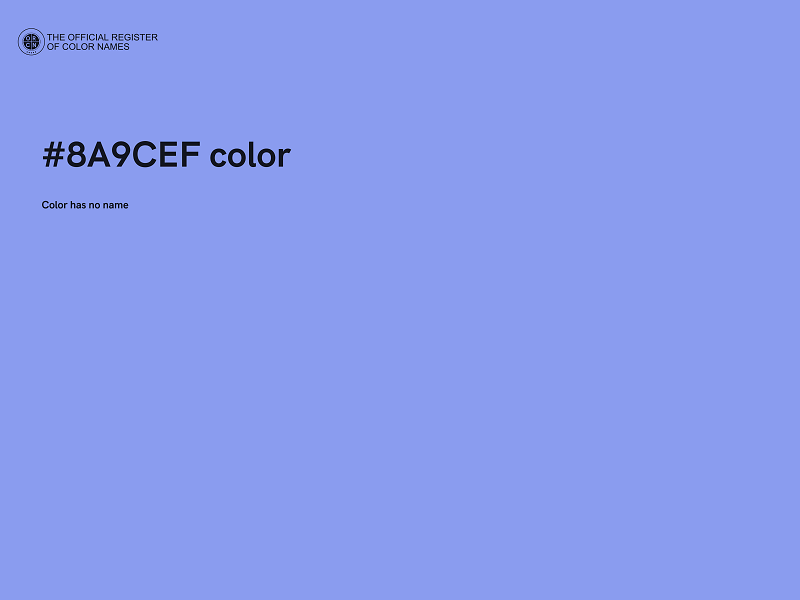 #8A9CEF color image