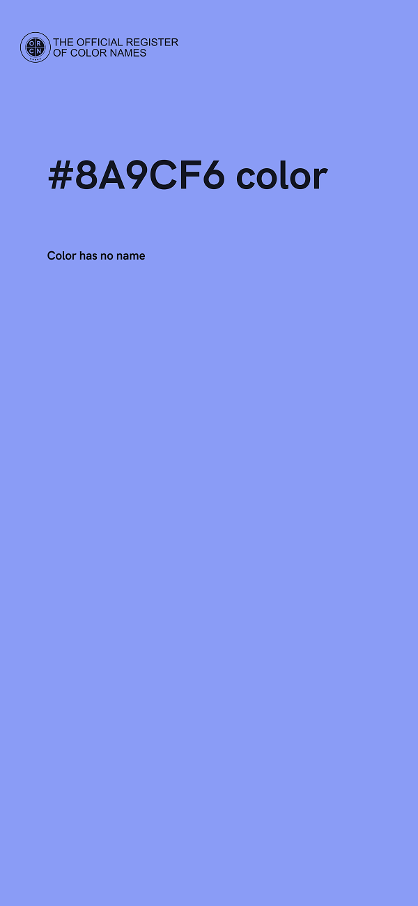 #8A9CF6 color image