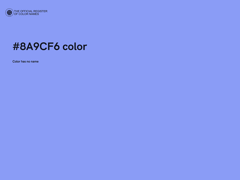 #8A9CF6 color image