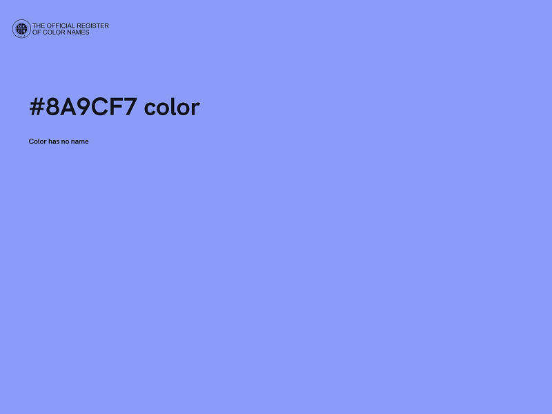 #8A9CF7 color image