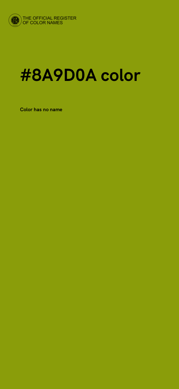 #8A9D0A color image