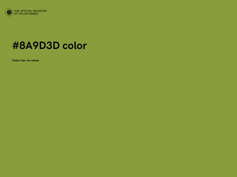 #8A9D3D color image
