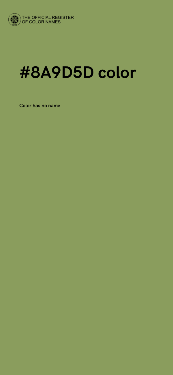 #8A9D5D color image