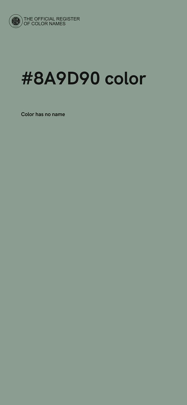 #8A9D90 color image