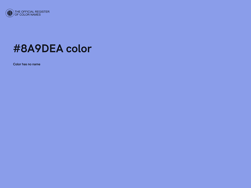 #8A9DEA color image