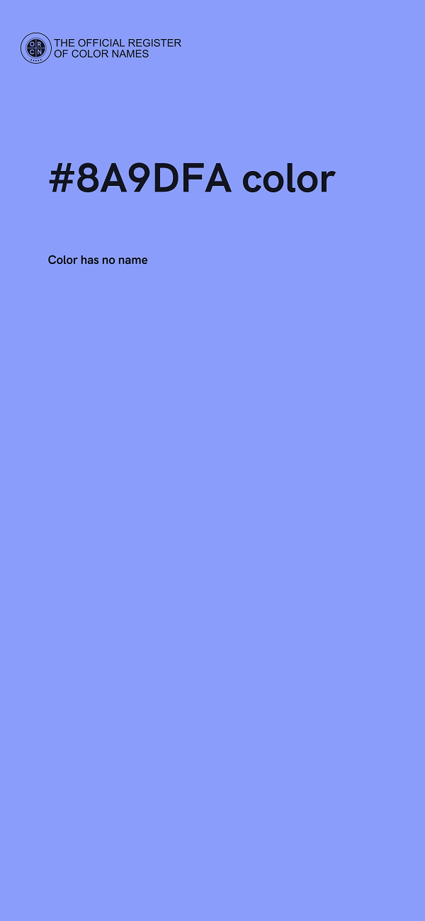 #8A9DFA color image