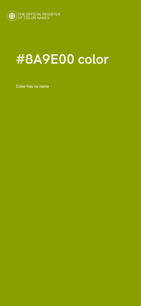 #8A9E00 color image