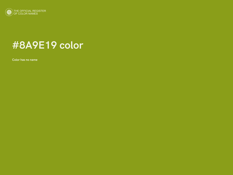 #8A9E19 color image