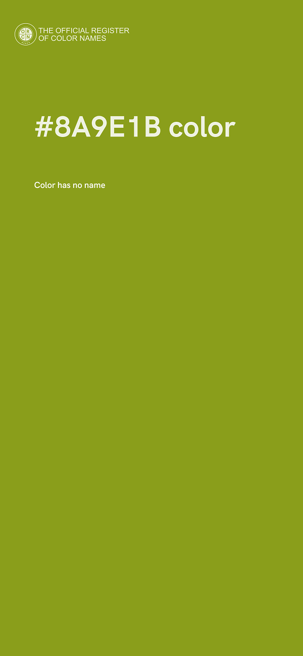 #8A9E1B color image