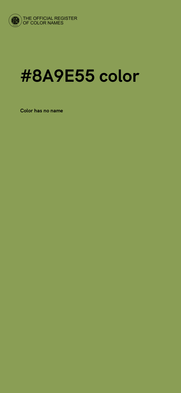 #8A9E55 color image