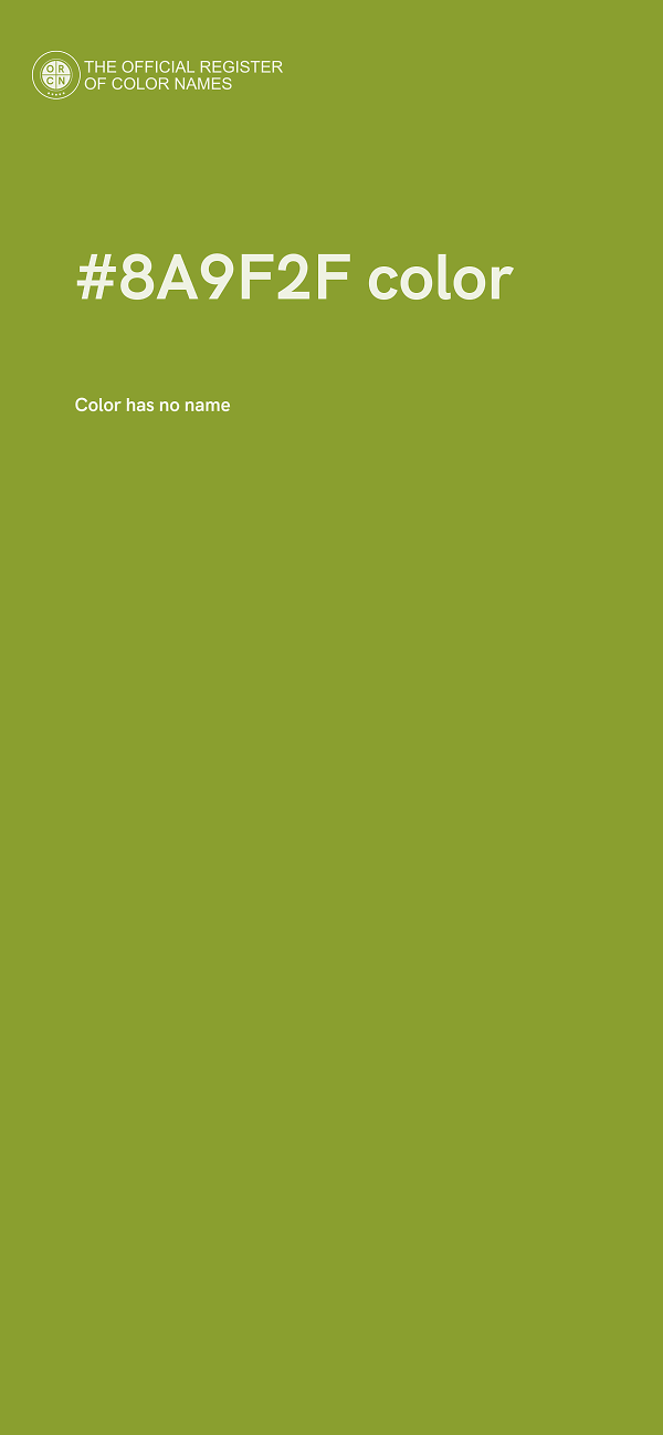 #8A9F2F color image