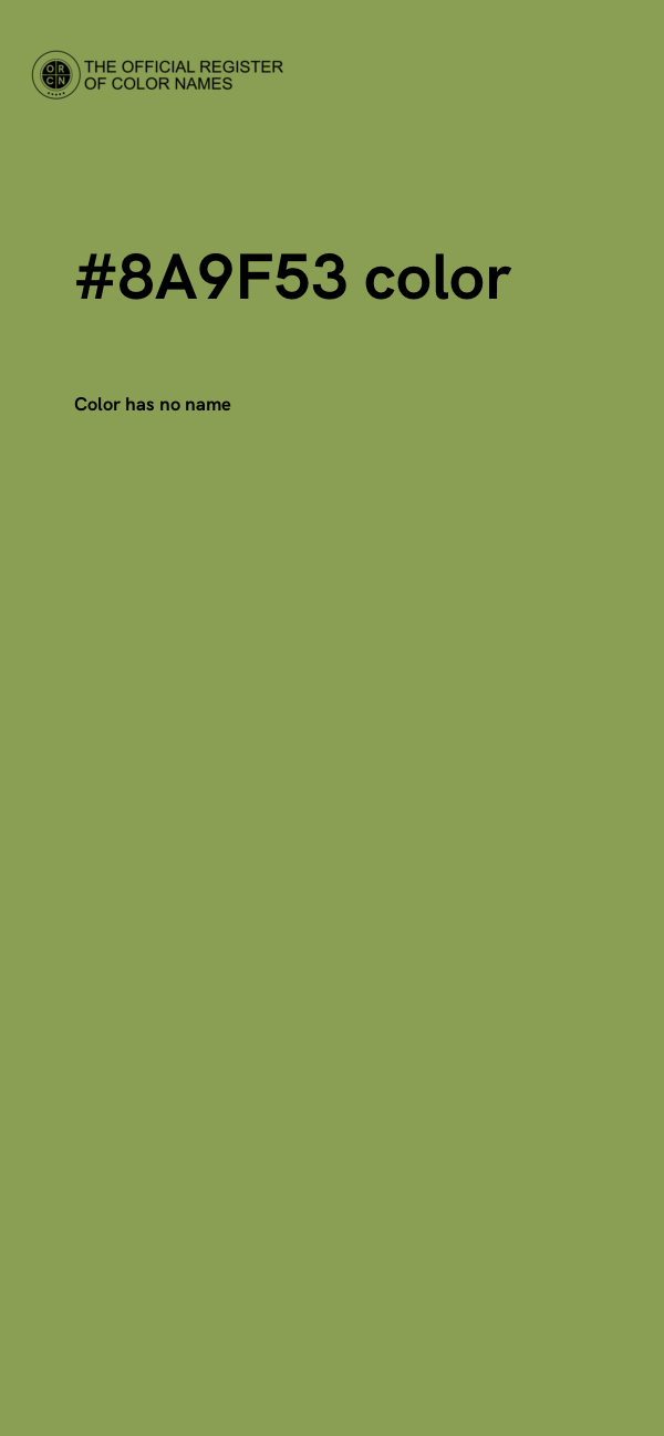 #8A9F53 color image