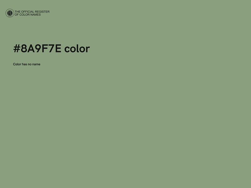 #8A9F7E color image