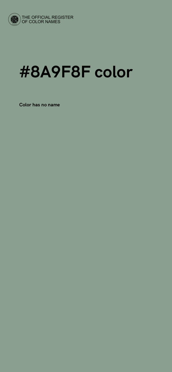 #8A9F8F color image