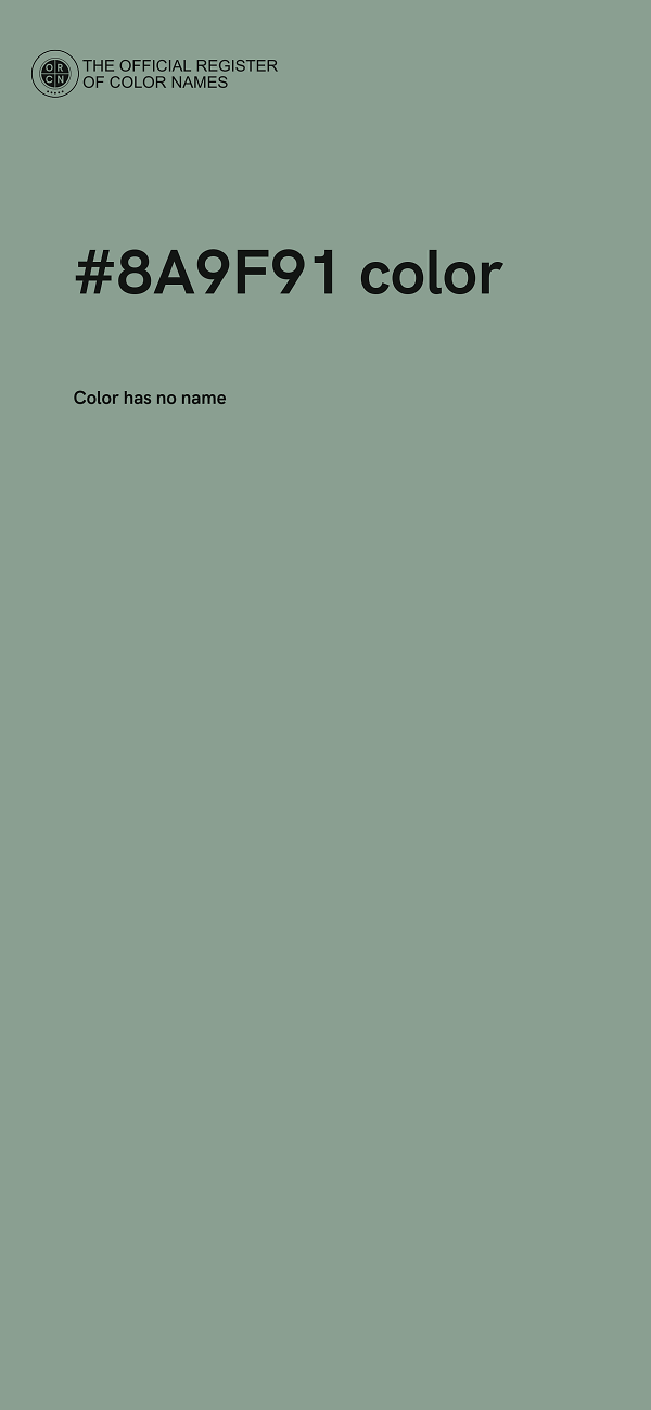 #8A9F91 color image