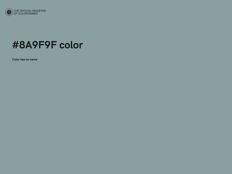 #8A9F9F color image