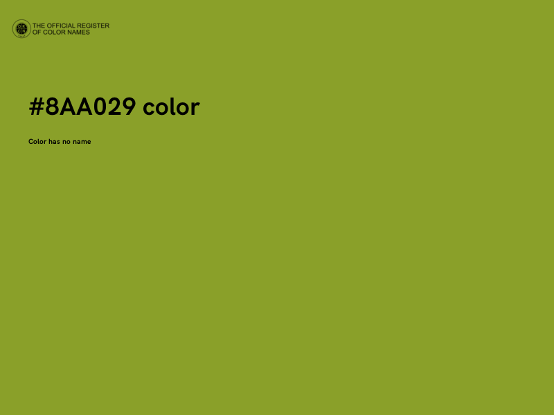 #8AA029 color image