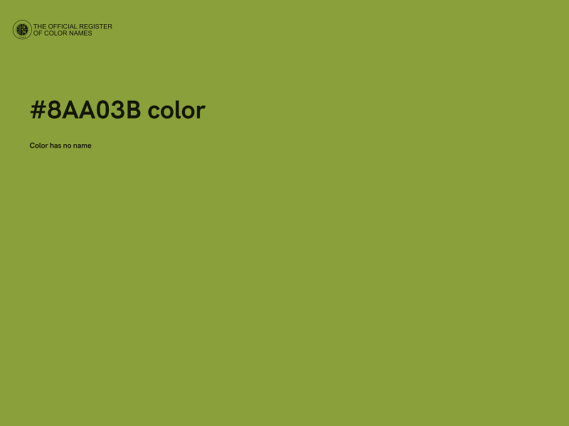 #8AA03B color image