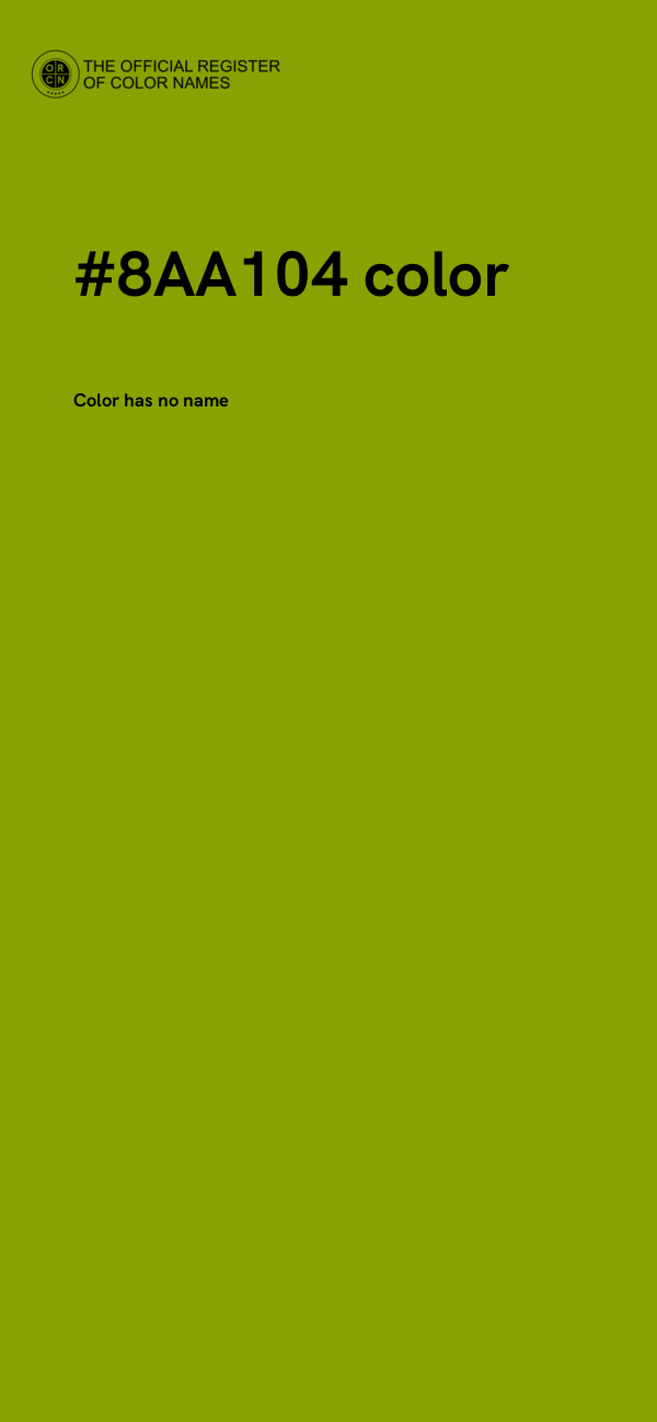 #8AA104 color image