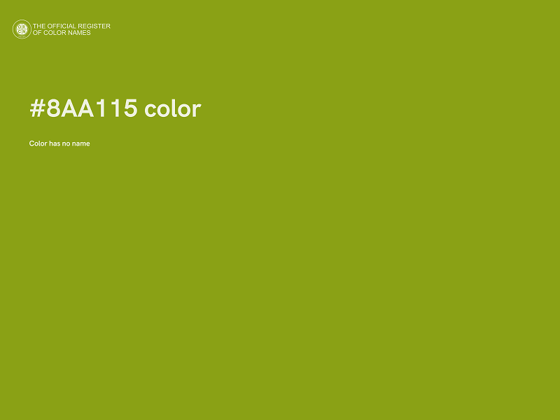 #8AA115 color image