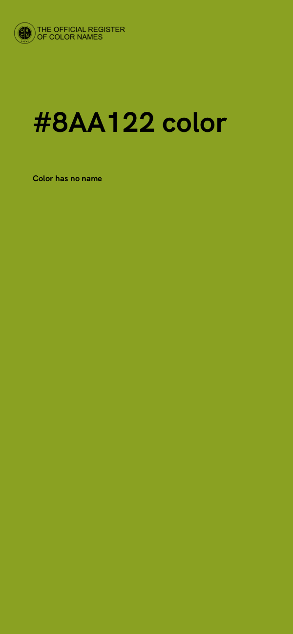 #8AA122 color image