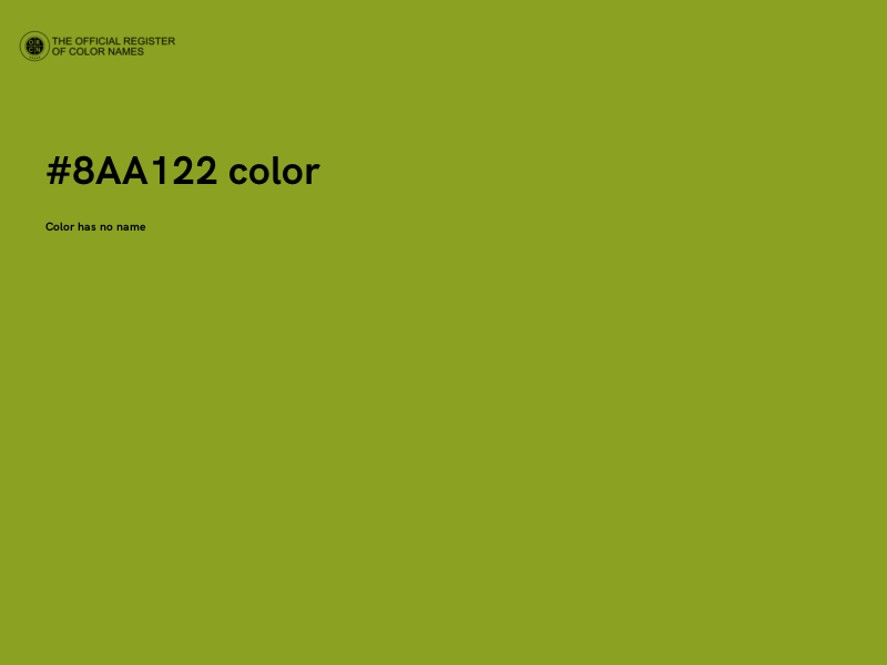 #8AA122 color image
