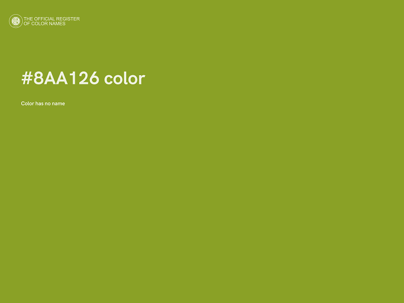 #8AA126 color image