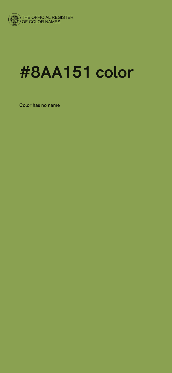 #8AA151 color image