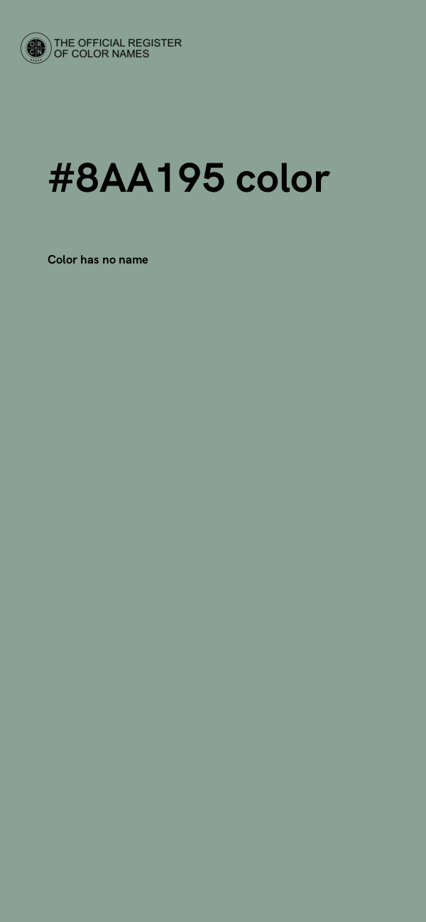 #8AA195 color image