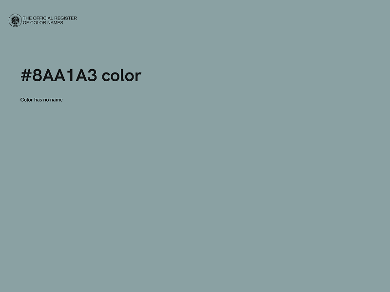 #8AA1A3 color image