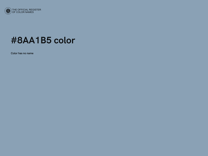 #8AA1B5 color image