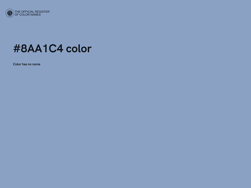 #8AA1C4 color image