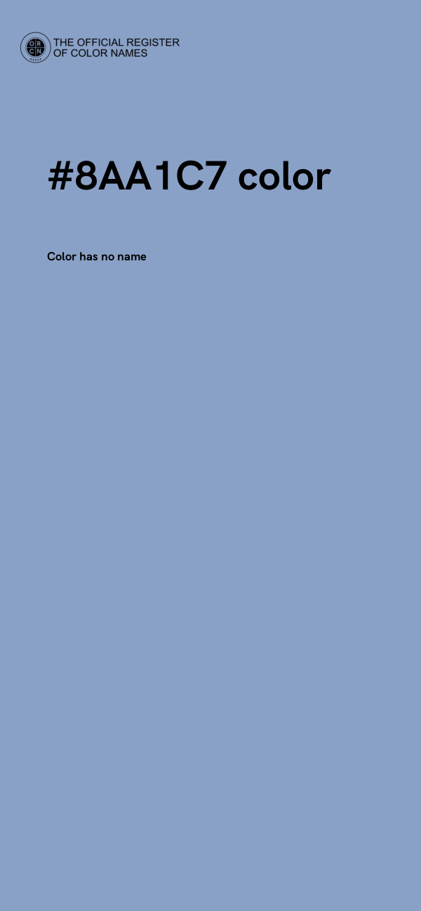 #8AA1C7 color image