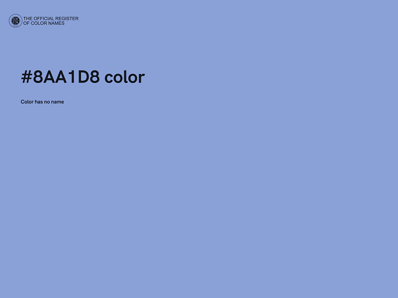 #8AA1D8 color image