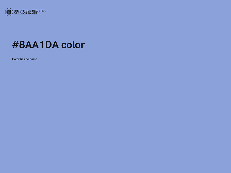 #8AA1DA color image