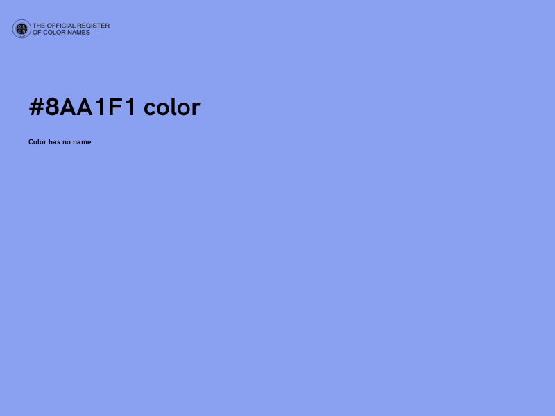 #8AA1F1 color image