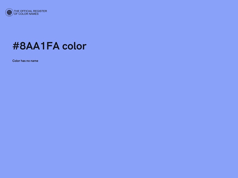 #8AA1FA color image