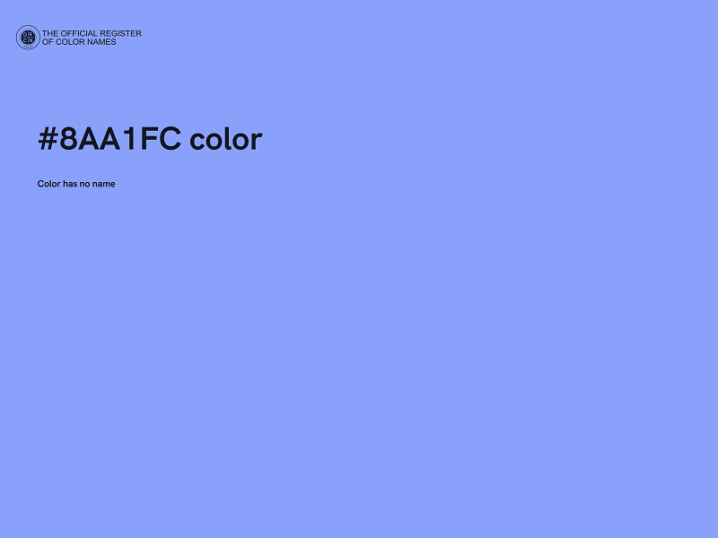 #8AA1FC color image