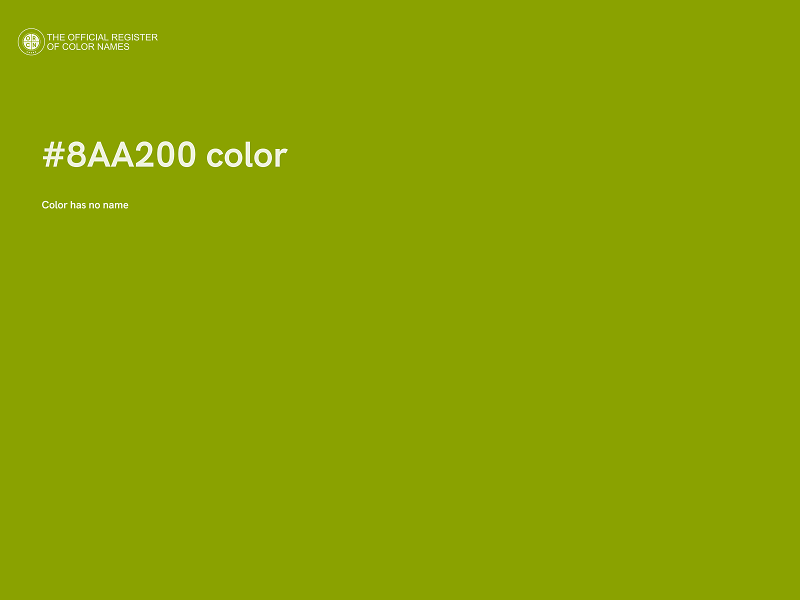 #8AA200 color image