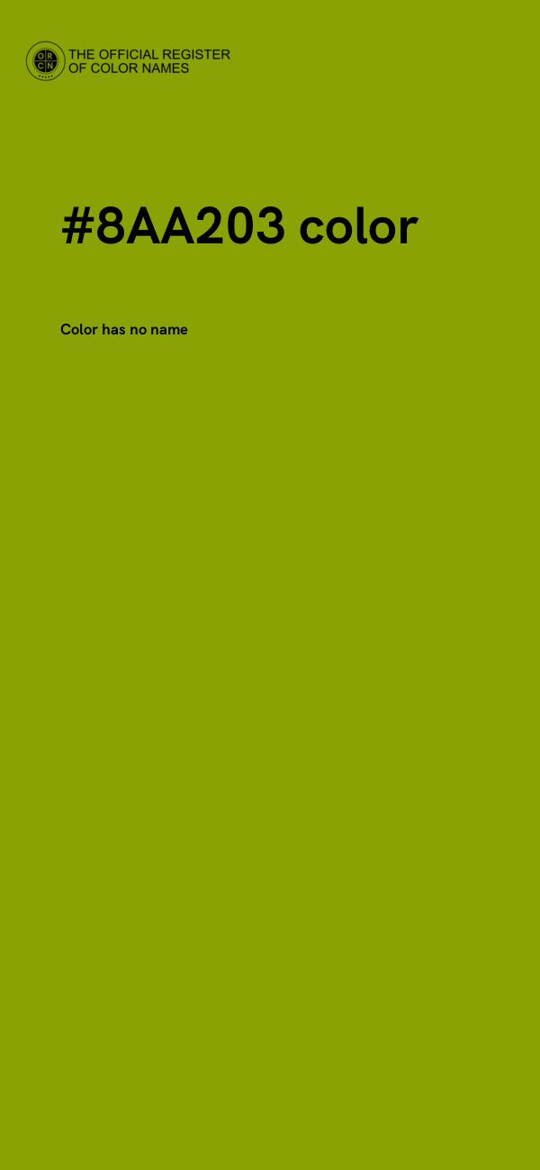 #8AA203 color image