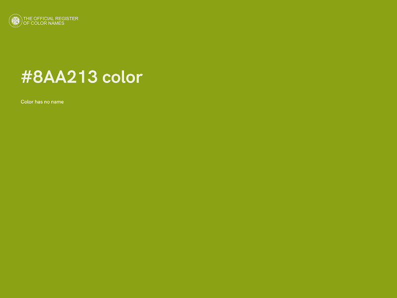 #8AA213 color image