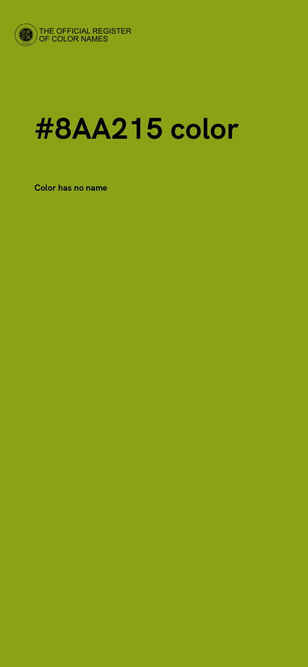 #8AA215 color image