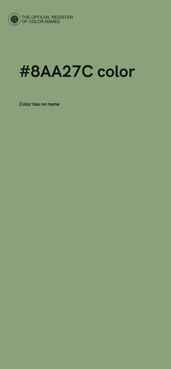 #8AA27C color image