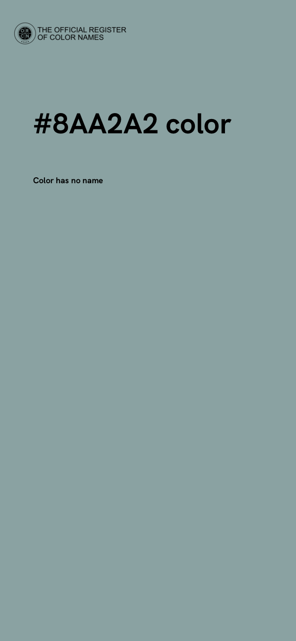 #8AA2A2 color image
