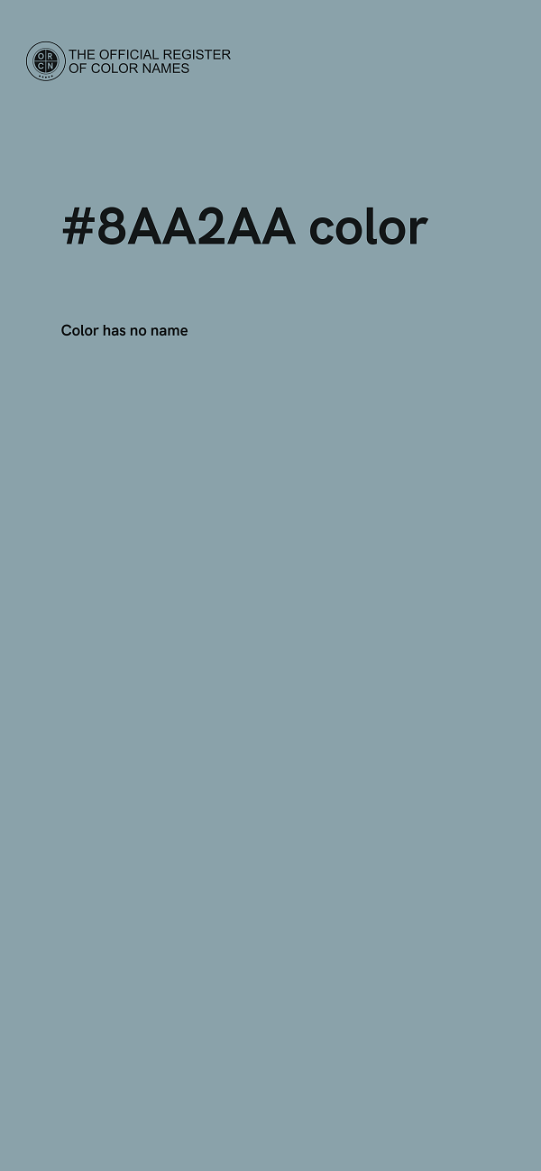 #8AA2AA color image