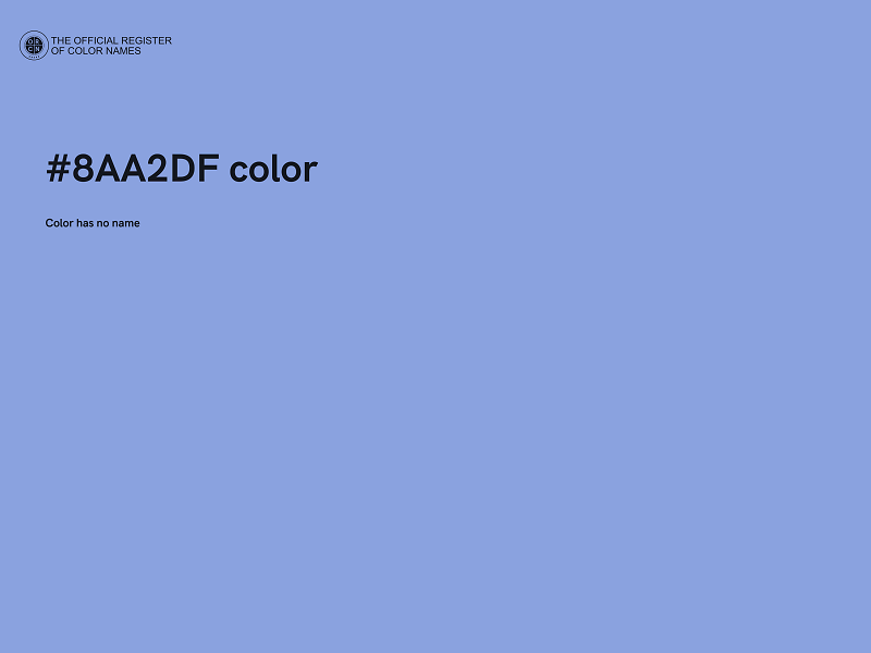 #8AA2DF color image