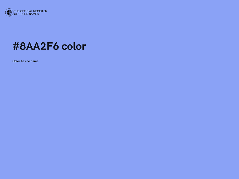#8AA2F6 color image