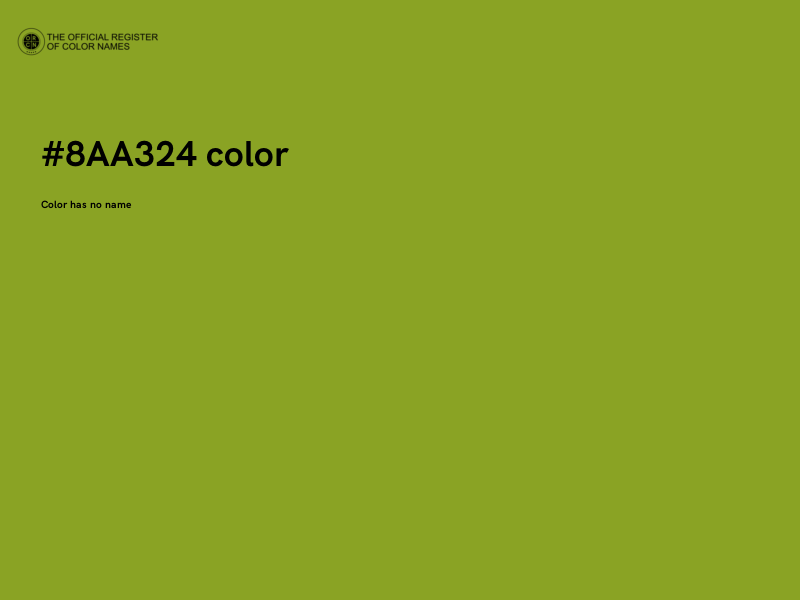 #8AA324 color image