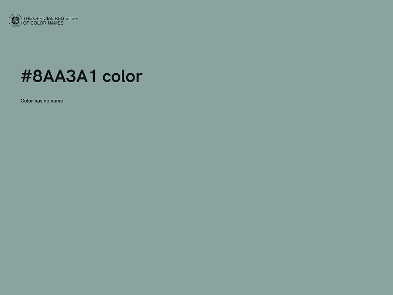 #8AA3A1 color image