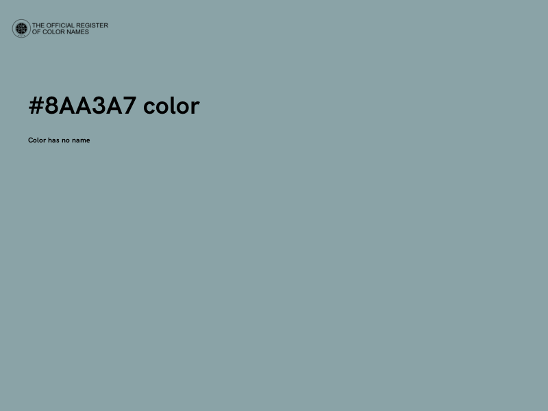 #8AA3A7 color image
